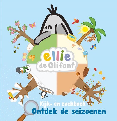 Kluitman Ellie der Elefant Kinderbuch - entdecke die Jahreszeiten 1+ Pappbuch