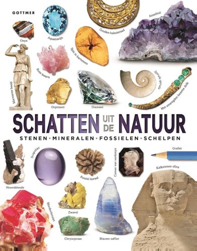 Gottmer natuur encyclopedie stenen fossielen mineralen schelpen 8+ boek