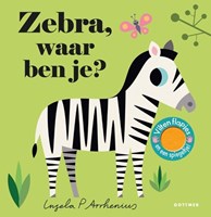 Gottmer flapjesboek zebra kartonboek voor peuters 2+ dieren