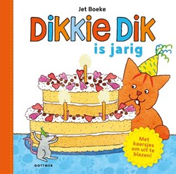 Gottmer Dikkie Dik prentenboek verjaardag met kaarsjes uitblazen