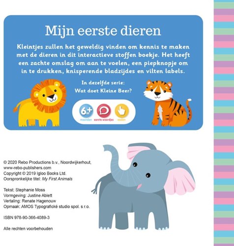 Rebo knisperboekje baby Mijn eerste dieren mini me interactief-2