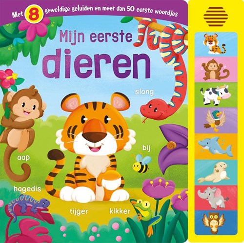 Rebo Soundbuch Tiere interaktiv - 8 Tierlaute für Kleinkinder ab 1+