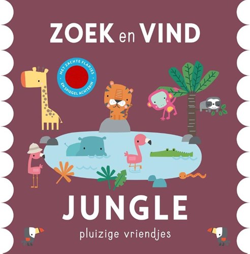Zoek en vind Jungle voelboek voor kinderen met zachte flapjes