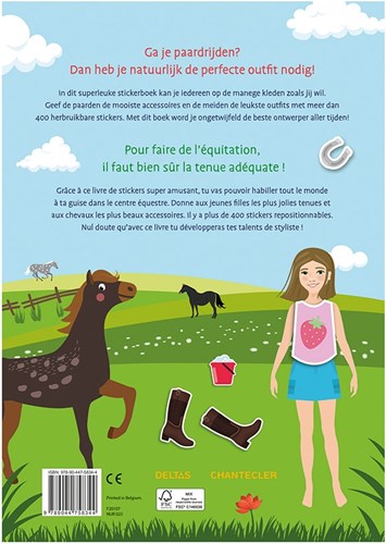 Deltas manege sticker plezier aankleedpoppen - stickerboek paarden-2