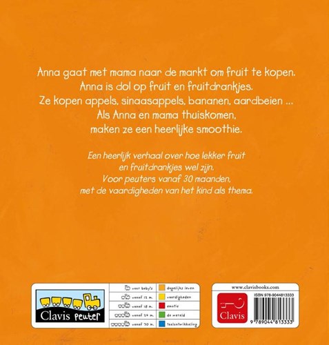 Clavis prentenboek Anna eet graag fruit - interactief speelgoedboek-2