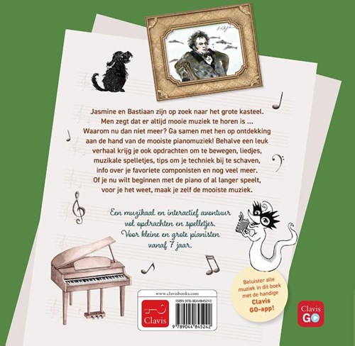 Clavis kinderboek piano avontuur Het geheim van de twee sleutels 7+-2