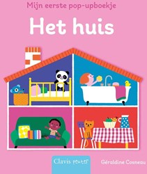 Clavis Pop-up-Buch Haus - Interaktives Kinderbuch für Kleinkinder
