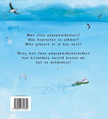 Lemniscaat prentenboek Papegaaiduiker - ontdek de zeevogel-2