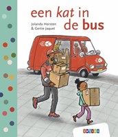 WPG Uitgevers leren lezen boek een kat in de bus AVI M3 6+