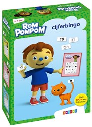 Zwijsen educatief spel Rompompom cijferbingo voor kinderen 4+ leren tellen