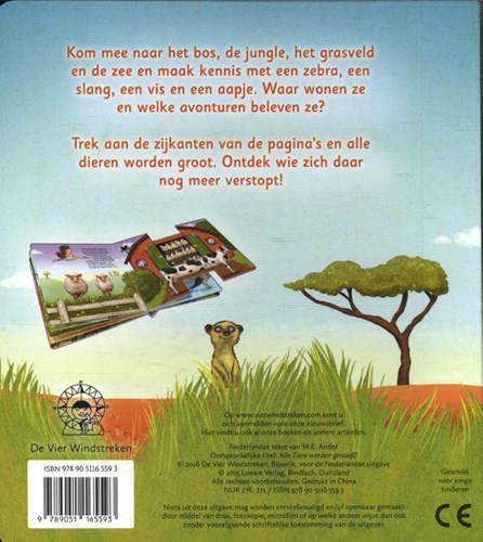De Vier Windstreken prentenboek dieren groeien op leerzaam boek-2