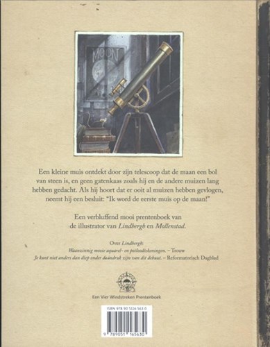 De Vier Windstreken kinderboek Armstrong avontuurlijke muis maan reis 6+-2