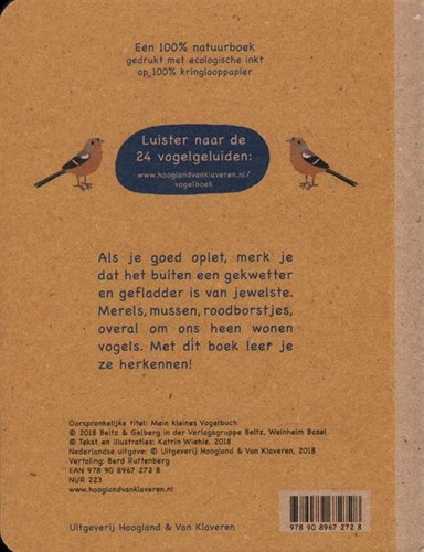 Hoogland Van Klaveren vogelboek voor kinderen - educatief prentenboek 4+-2