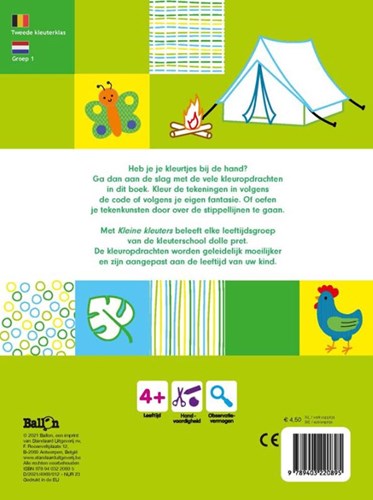Ballon kleurboek - Ballon Kids kleurpret kameleon 4+ groen-2