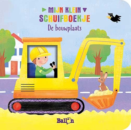 Ballon interaktives Schiebebuch Baustelle Pappbuch Kleinkinder