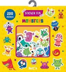 NL - Ballon Stickerbuch Monster für Kinder ab 3 Jahren - Bastelspaß