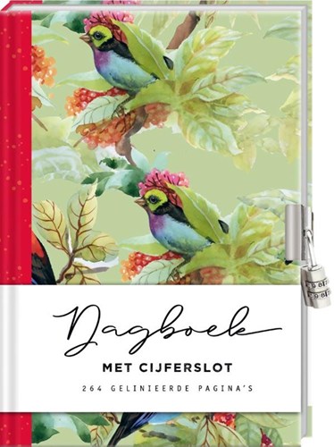 Image Books dagboek met cijferslot Birds - geheimen notitieboek