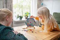 BS Toys Brettspiel 3 in einer Reihe - Lernspiel aus Holz - Strategiespiel Kinder-3