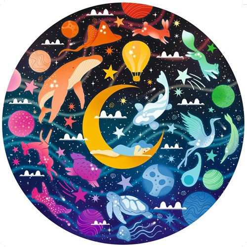 Ravensburger Puzzle Circle of Colors Träume - runde Puzzle 500 Teile-3