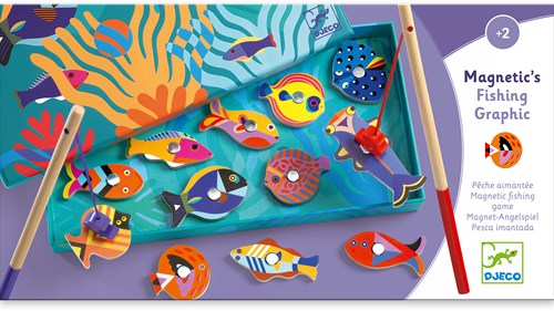 Djeco JEUX  EDUCATIFS BOIS - PÊCHES MAGNETIQUES Fishing Graphic - FSC 100%