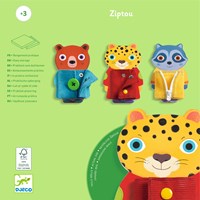 Djeco JEUX  EDUCATIFS BOIS - JEUX EDUCATIFS BOIS Ziptou - FSC 100%