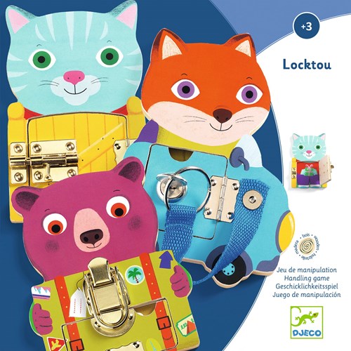 Djeco JEUX  EDUCATIFS BOIS - JEUX EDUCATIFS BOIS Locktou - FSC 100%