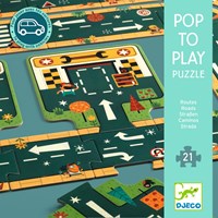 Djeco MONDE IMAGINAIRE - POP TO PLAY Routes - FSC MIX