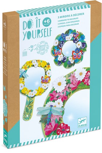 Djeco DO IT YOURSELF - MOSAÏQUES & STICKERS Douceur Florale - FSC MIX