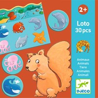 Djeco JEUX  EDUCATIFS - MÉMOS, LOTOS, DOMINOS Loto animaux - FSC MIX