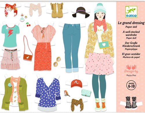 Djeco LES PLUS GRANDS - PAPIER CREATIF Le grand dressing - FSC MIX