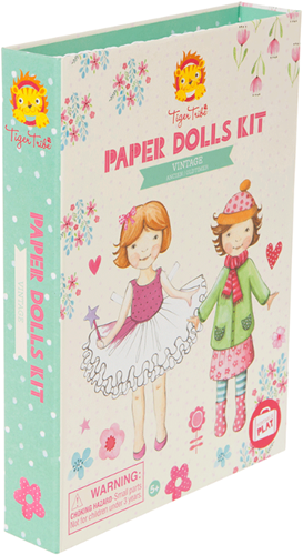 Tiger Tribe papieren poppen knutselset vintage - creatief speelgoed-2
