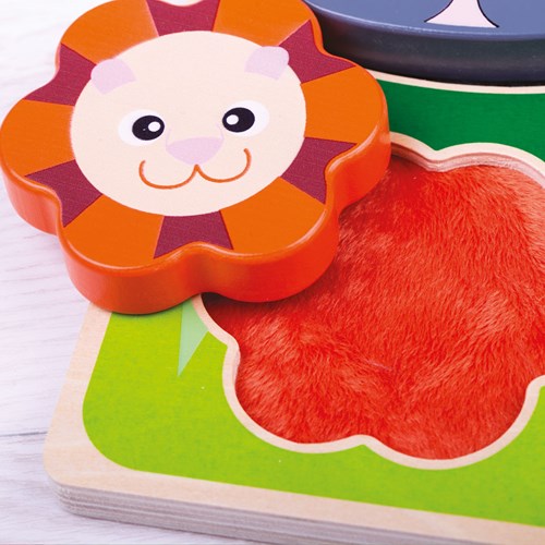 Tidlo houten voelpuzzel safari dieren educatief speelgoed-3