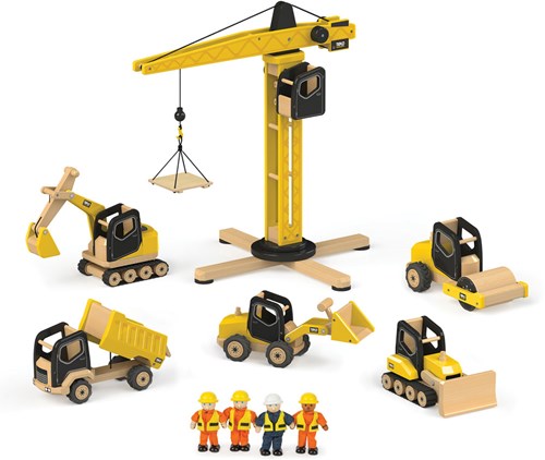 Tidlo houten hijskraan torenkraan - bouwspeelgoed - 58cm-2