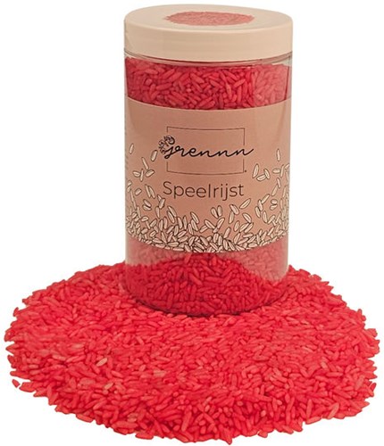 Grennn Spielreis Lernspielzeug Bordeaux Rot Mix 750 Gramm
