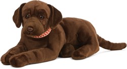 Living Nature knuffel Giant Chocolate Lab pluche hond