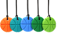 ARK Therapeutic kauwketting basketbal XT medium sensorisch speelgoed Ronde, brede kauwketting voor sportfans, geschikt voor intensieve kauwers, kinderen en volwassenen.-2
