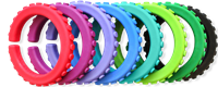 ARK Therapeutic kauw armband sensorisch speelgoed zwart medium XT Getextureerde kauwarmband om te draaien om de pols, alternatief voor kauwen op mouwen, voor kinderen en volwassenen.-2