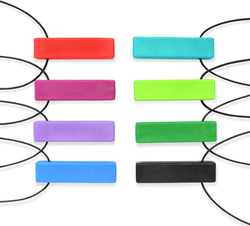 ARK Therapeutic kauwsieraad Brick Stick ketting sensorisch speelgoed Gladde bakstenen kauwhanger voor de kiezen achterin de mond, voor kinderen en volwassenen.-2