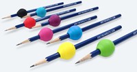 ARK Therapeutic potloodgreep rood ergonomisch hulpmiddel 2 stuks Ronde pengreep die de duimwebspace opent voor een betere pen- of potloodgreep.-2