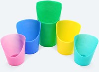 ARK Therapeutic Trinkbecher Flexi Cut-Out Cup klein 2er-Pack transparent Flexibele drinkbeker met neusuitsparing, voor makkelijker drinken zonder het hoofd achterover te kantelen.-2