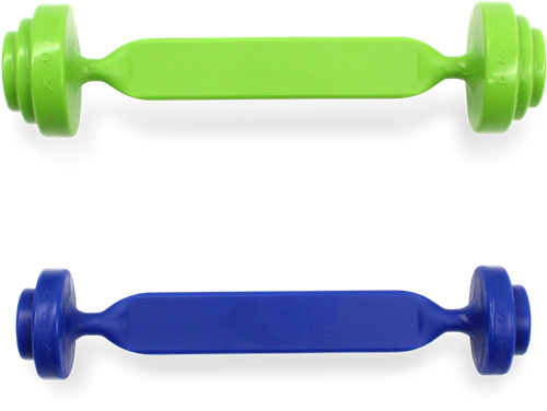 ARK Therapeutic proBarbell lip sluiting en kracht speelgoed set - multicolor Set van 2 halterstaafjes om lipsluiting en lipkracht te trainen, voor gebruik onder begeleiding.-2