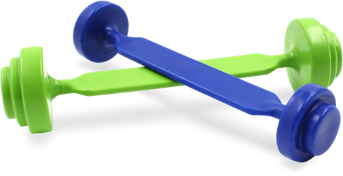 ARK Therapeutic proBarbell lip sluiting en kracht speelgoed set - multicolor Set van 2 halterstaafjes om lipsluiting en lipkracht te trainen, voor gebruik onder begeleiding.-3