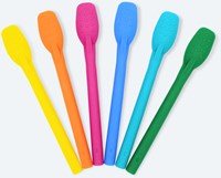 ARK Therapeutic lepel baby voedingstherapie textuur klein kunststof Therapielepel met noppen aan de achterkant voor sensorische opbouw richting vast voedsel.-2