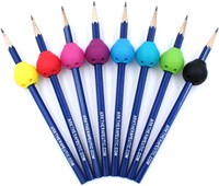 ARK Therapeutic potloodgreep rood ergonomisch hulpmiddel 2 stuks Ronde pengreep die de duimwebspace opent voor een betere pen- of potloodgreep.-3