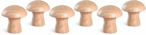 Grapat Holzpilze Spielzeug Set - 6 Stück - teilbare Verpackung