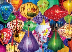 Eurographics puzzel Asian Lanterns - legpuzzel 1000 stukjes karton