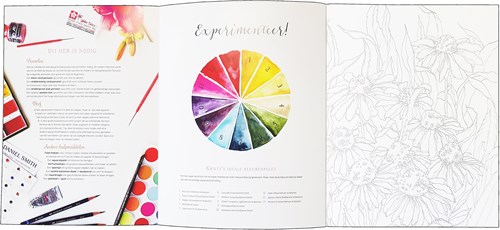 Deltas Blumen malen Aquarell Buch für Kinder und Erwachsene