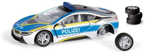 Siku BMW i8 politieauto - speelgoedauto 1:50 met openende deuren-2
