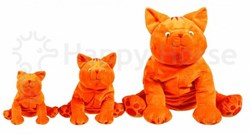 Happy Horse Kuschelkatze Dikkie Dik 50cm - orange Plüschtier