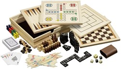 Philos Holz Brettspiel Strategie Sammlung 10 Spiele klassisch